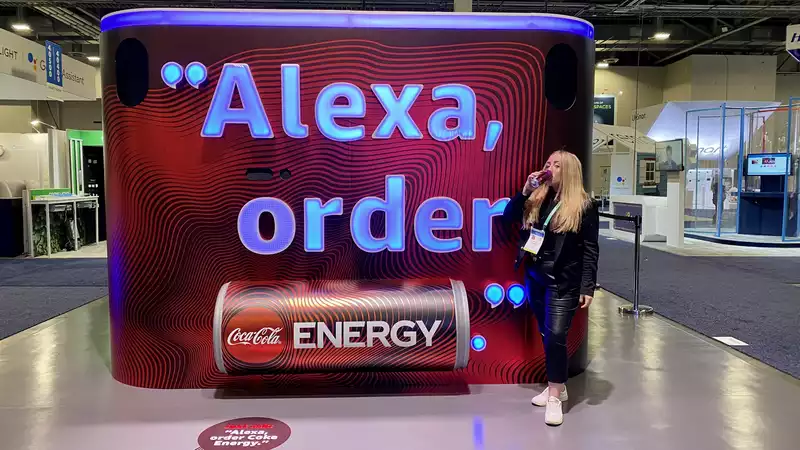 The Alexa vending machine provided me with Coca-Cola energy and it was great