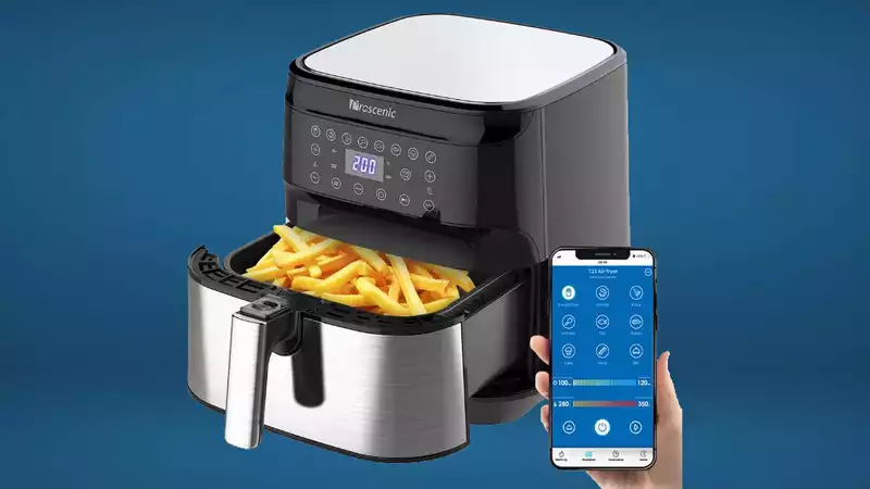 The T21 Smart Air Fryer promises healthier frying with the help of Alexa and Google