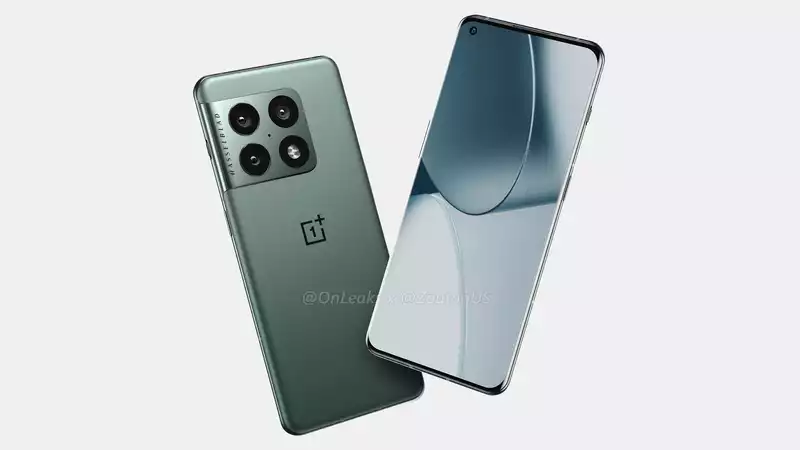 OnePlus10Pro rendering shows a huge camera bump