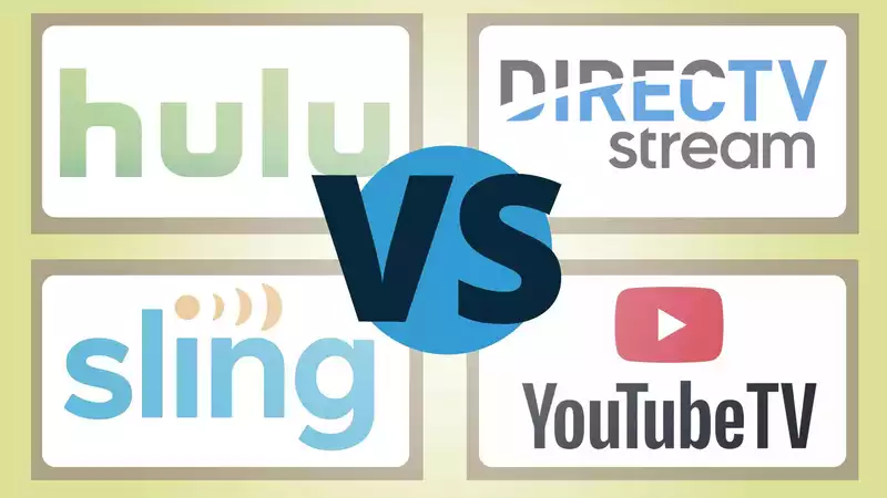 Sling vs YouTube TV vs Hulu vs Rubio vs Directvチャンネルの比較