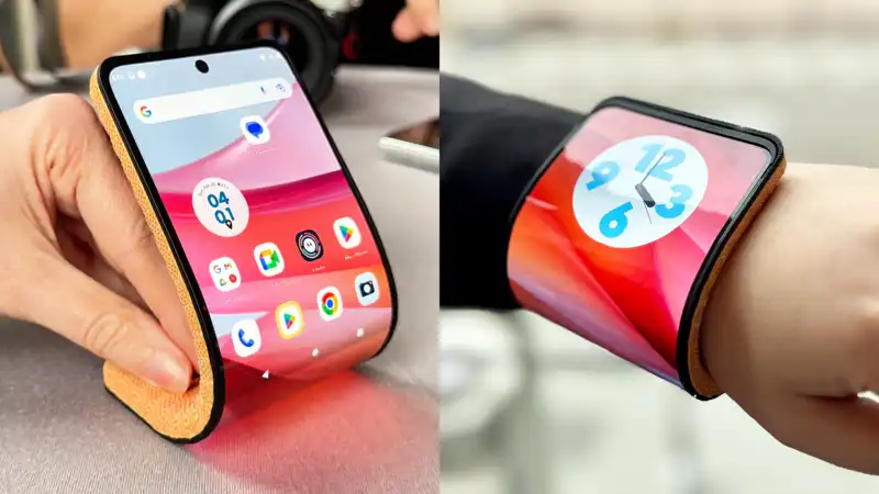 Bendable Smartphone Turns into Smartwatch - I Actually Wore It!