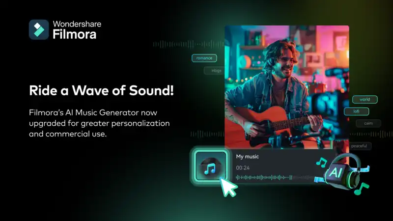 Wondershare Filmora offers a new AI music generator for video editors of all levels