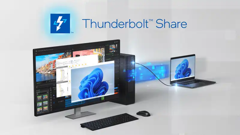 One PC is not enough? With Intel's new Thunderbolt Share, you can chain 2 PCs together