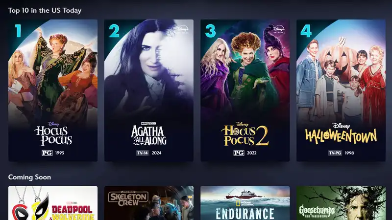 Disney Plus Finally Announces the Top 10 - Here's the First One